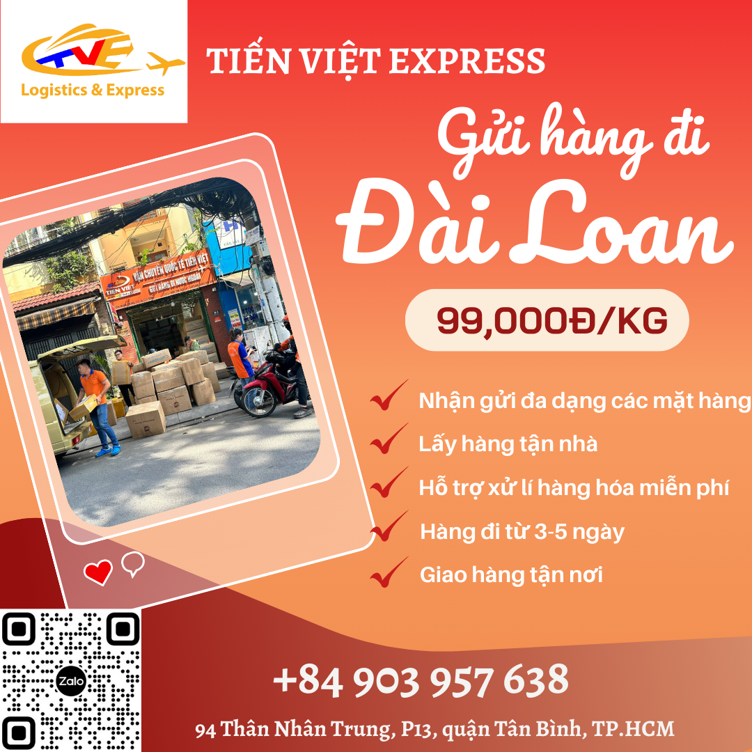 Gửi hàng đi Đài Loan - Tiến Việt Express